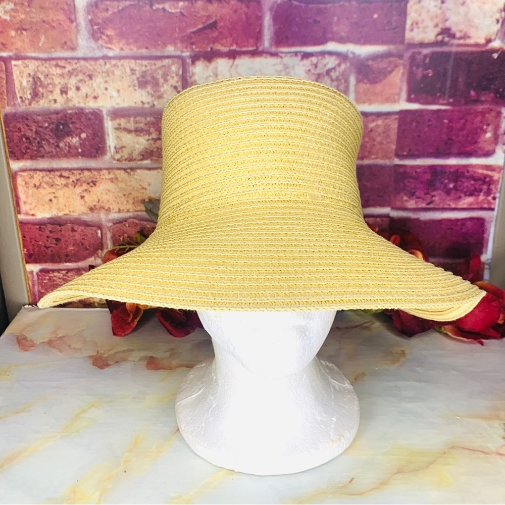 Floppy Paper Tan Beach Sun Hat - Picture 2 of 8